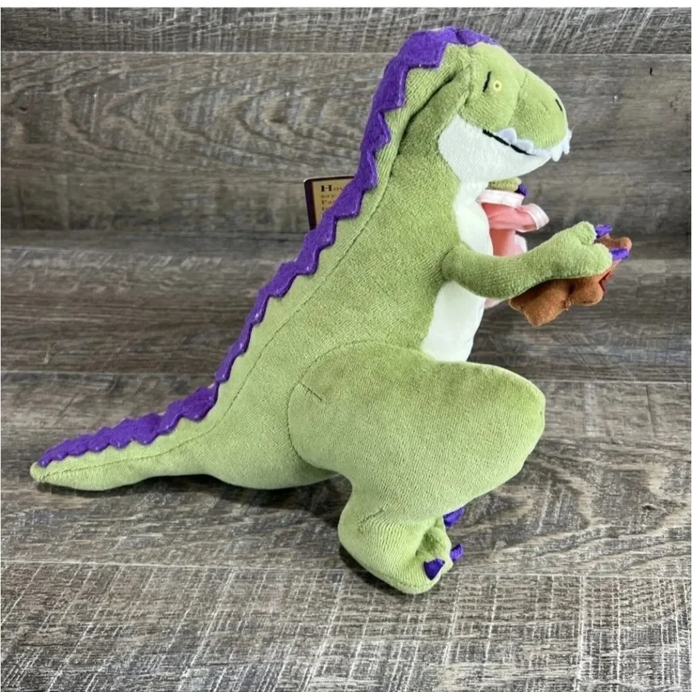 New Plush How Do Dinosaurs Say Goodnight T-Rex w/ Teddy & Blanket Yolen & Teague